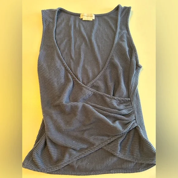 Lovers and Friends, Sally Wrap Top, Navy blue, Sleeveless, V- Neck, Sz XS - Picture 5 of 12
